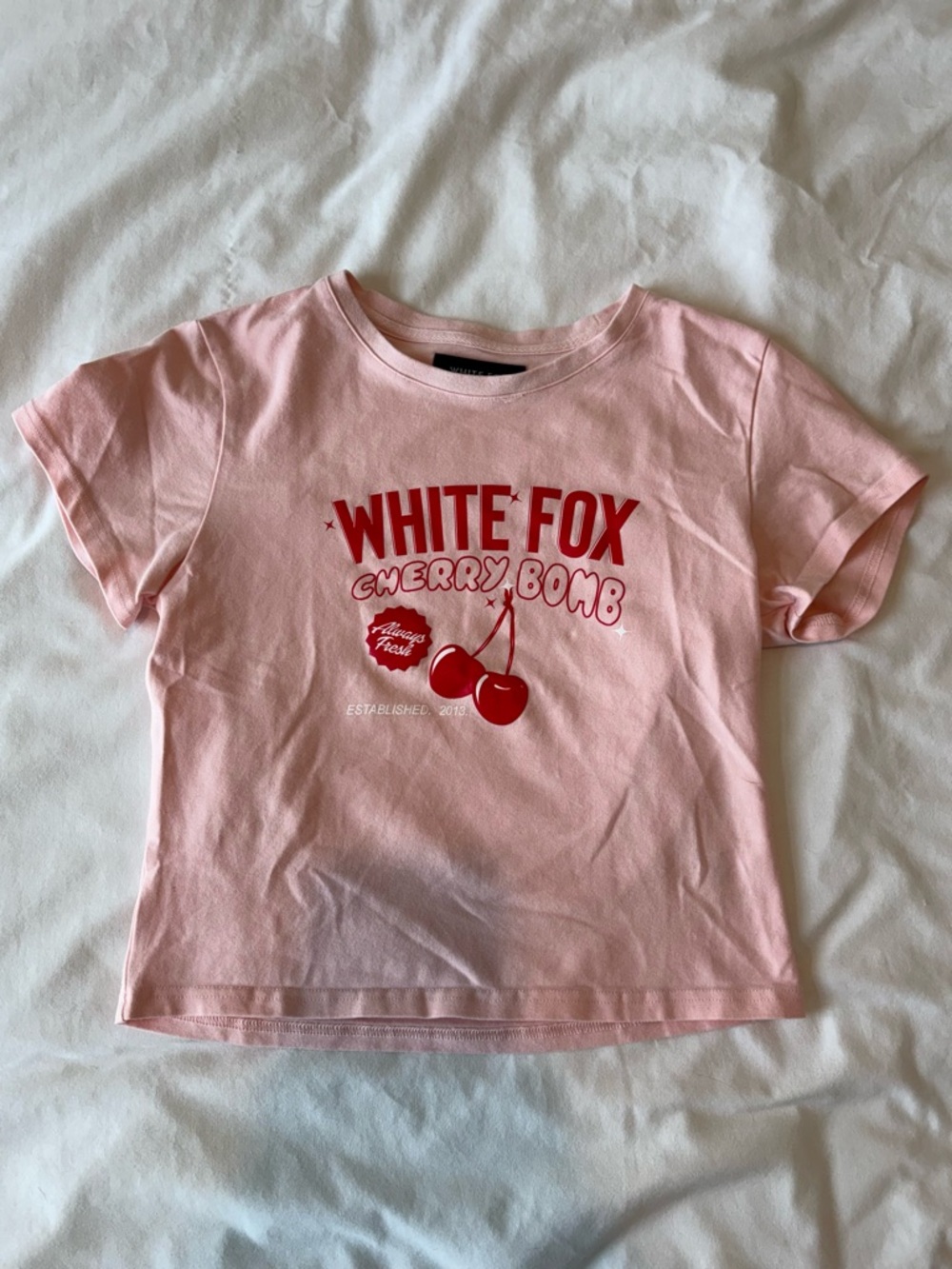 White Fox Boutique Pink Graphic Tee